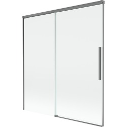 Mexen Rox klizna stijena za tuš 2-krilna klizna 150 x 150 cm, prozirna, gun metal - 8C9-150-001-95-00