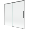 Mexen Rox parawan nawannowy 2-skrzydłowy rozsuwany 160 x 150 cm, transparent, gun metal - 8C9-160-001-95-00