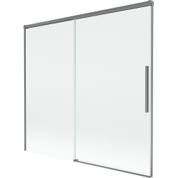 Mexen Rox paravento per doccia a 2 ante scorrevole 170 x 150 cm, trasparente, gun metal - 8C9-170-001-95-00