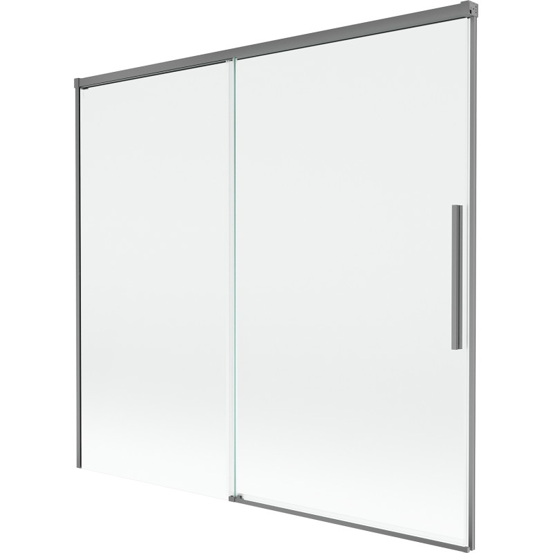Mexen Rox klizni zaslon za kadu, 2-krilni klizni, 170 x 150 cm, proziran, pištoljski metal - 8C9-170-001-95-00