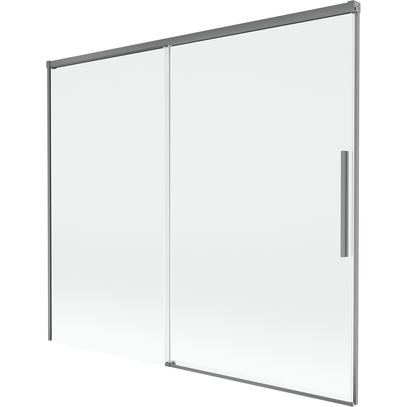 Mexen Rox paratia da vasca da bagno scorrevole a 2 ante 180 x 150 cm, trasparente, gun metal - 8C9-180-001-95-00