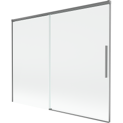 Mexen Rox 2-osaline, lükand vanniekraan 190 x 150 cm, läbipaistev, gun metal - 8C9-190-001-95-00