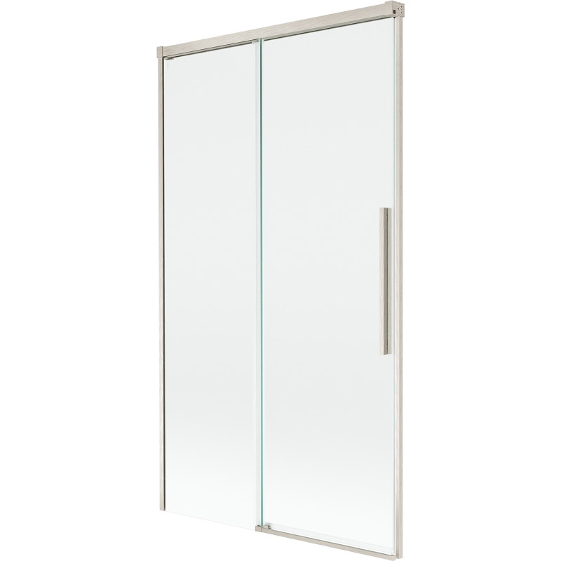 Mexen Rox 2-delige verschuifbare badwand 100 x 150 cm, transparant, geborsteld nikkel - 8C9-100-001-97-00