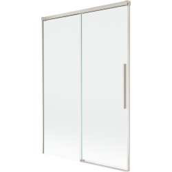 Mexen Rox painel de banho deslizante de 2 folhas 120 x 150 cm, transparente, níquel escovado - 8C9-120-001-97-00