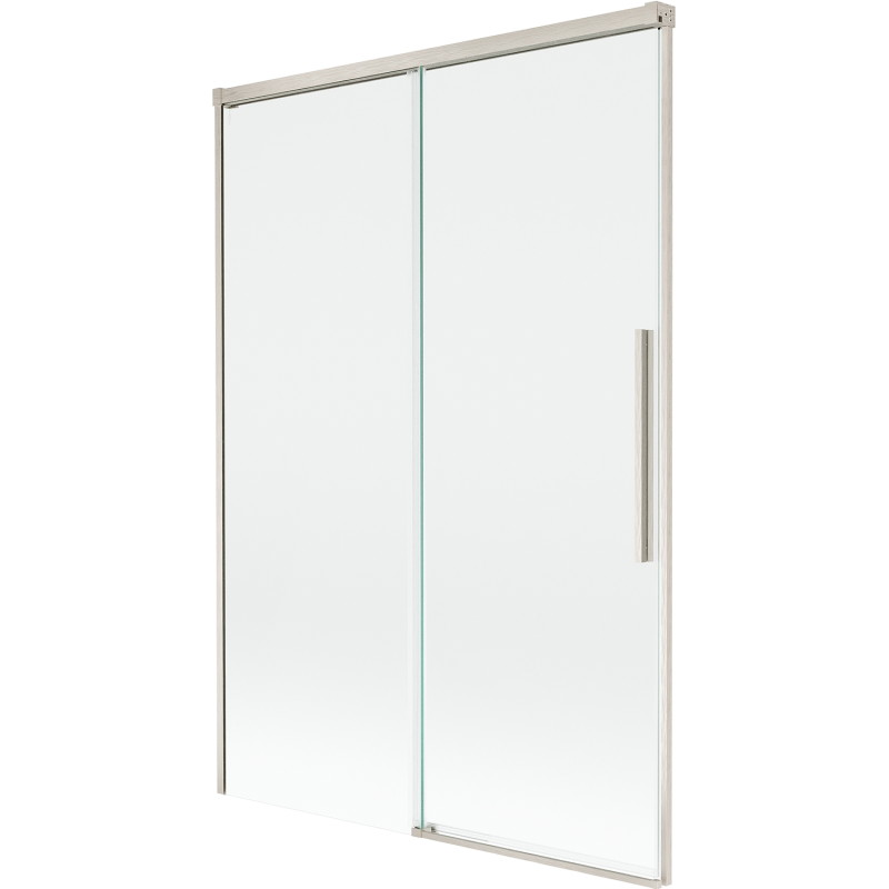 Mexen Rox 2-delige verschuifbare badwand 120 x 150 cm, transparant, geborsteld nikkel - 8C9-120-001-97-00