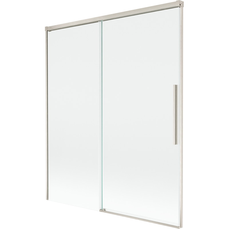 Mexen Rox pare-baignoire 2 volets coulissants 140 x 150 cm, transparent, nickel brossé - 8C9-140-001-97-00