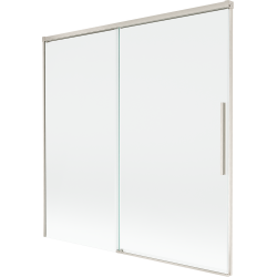 Mexen Rox klizni paravan za kadu s dva krila 160 x 150 cm, transparentan, brušeni nikal - 8C9-160-001-97-00