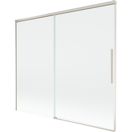 Mexen Rox two-fold sliding shower screen 180 x 150 cm, transparent, brushed nickel - 8C9-180-001-97-00