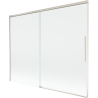 Mexen Rox 2-Wing Sliding Shower Screen 190 x 150 cm, Transparent, Brushed Nickel - 8C9-190-001-97-00