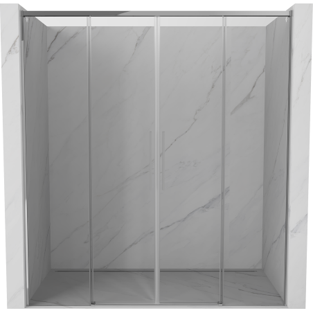 Mexen Rox Duo Sliding Shower Doors 200 cm, Transparent, Chrome - 8C2-200-002-01-00