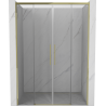 Mexen Rox Duo drzwi prysznicowe rozsuwane 150 cm, transparent, złote - 8C2-150-002-50-00
