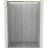 Mexen Rox Duo dušiseinad, lükanduks, 150 cm, läbipaistev, kuldne - 8C2-150-002-50-00