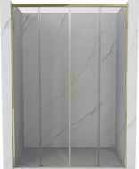 Mexen Rox Duo klizna tuš vrata 160 cm, transparentna, zlatna - 8C2-160-002-50-00