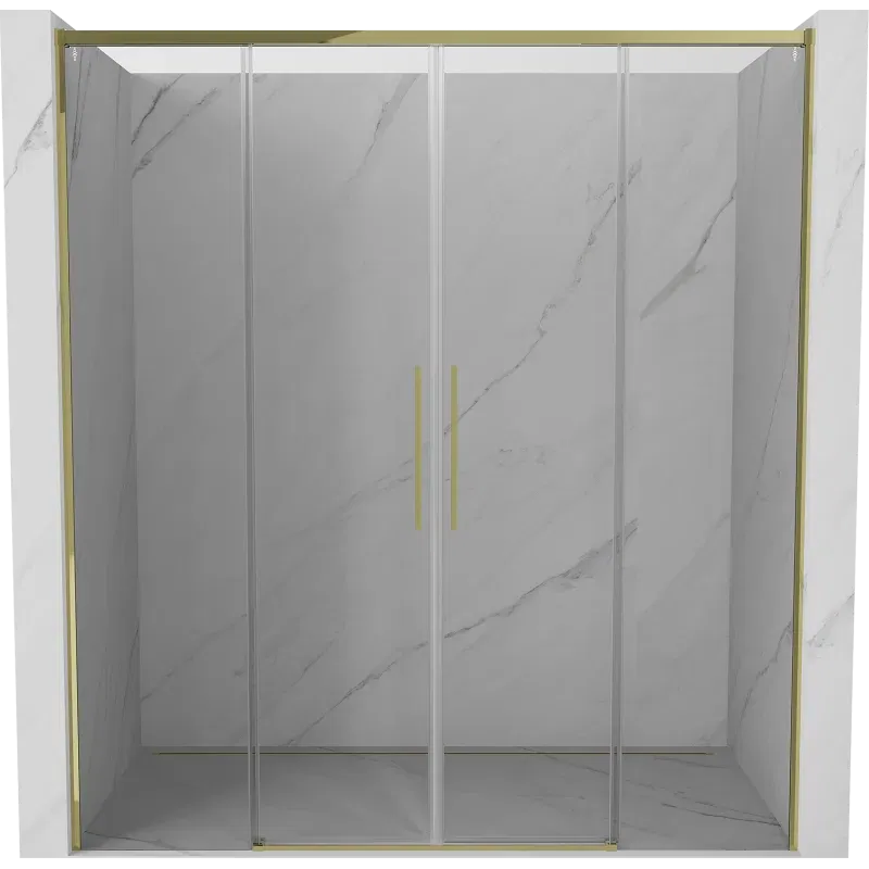 Mexen Rox porte de douche coulissante 170 cm, transparent, doré - 8C2-170-002-50-00