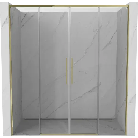 Mexen Rox porte de douche coulissante 170 cm, transparent, doré - 8C2-170-002-50-00