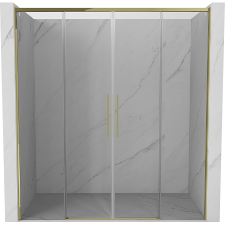 Mexen Rox Schiebetüren für die Dusche 170 cm, transparent, gold - 8C2-170-002-50-00