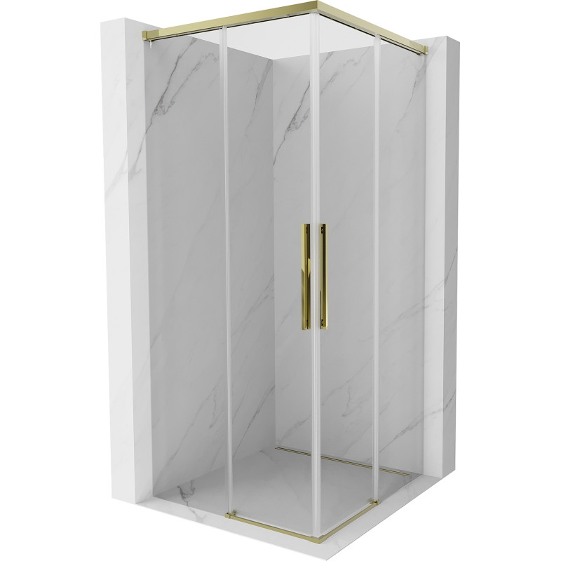 Mexen Rox Duo Schiebeduschkabine 95 x 95 cm, transparent, gold - 8C2D-095-095-50-00