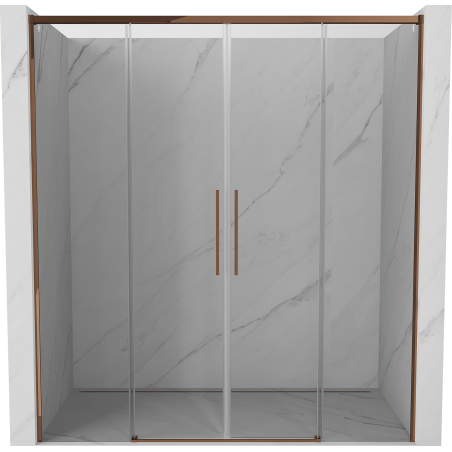 Mexen Rox schuifdeur voor douche 180 cm, transparant, roze goud - 8C2-180-002-60-00