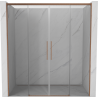 Mexen Rox Schiebetür Duschwand 170 cm, transparent, gebürstetes Kupfer - 8C2-170-002-65-00