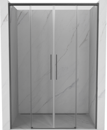 Mexen Rox Duo klizna tuš vrata 140 cm, prozirno, brušeno tamnosivo - 8C2-140-002-66-00