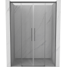 Mexen Rox Schiebetür-Duschwand 150 cm, transparent, gebürstetes Gun Gray - 8C2-150-002-66-00