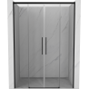 Mexen Rox Duo porte doccia scorrevoli 160 cm, trasparente, nero - 8C2-160-002-70-00