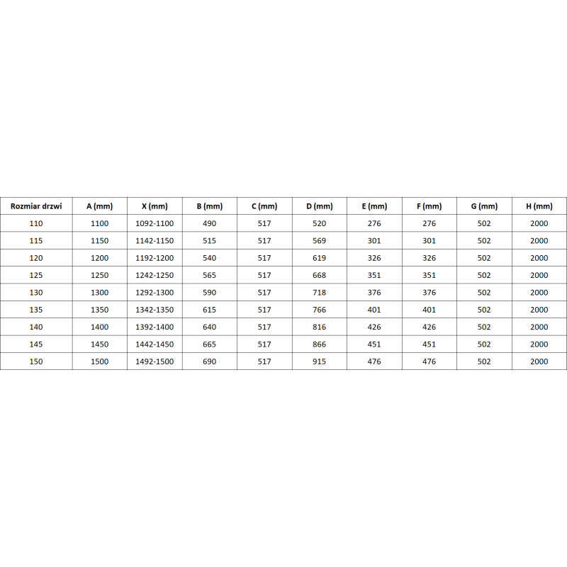 Mexen Lunar-F L πτυσσόμενη αριστερή πόρτα ντους 135 cm, διαφανής, ματ νίκελ