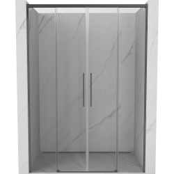 Mexen Rox portes de douche coulissantes 150 cm, transparentes, métal canon - 8C2-150-002-95-00