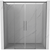 Mexen Rox Duschschiebetür 180 cm, transparent, Gun Metal - 8C2-180-002-95-00