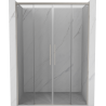 Mexen Rox Duo drzwi prysznicowe rozsuwane 150 cm, transparent, nikiel szczotkowany - 8C2-150-002-97-00