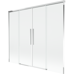 Mexen Rox kahe tiivaga vanniees olev sõel suuruses 170 x 150 cm, läbipaistev, kroom - 8C9-170-002-01-00