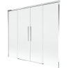 Mexen Rox 2-delige schuifbare badwand 180 x 150 cm, transparant, chroom - 8C9-180-002-01-00