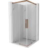 Mexen Rox Duo Schiebeduschkabine 95 x 95 cm, transparent, Roségold - 8C2D-095-095-60-00