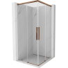 Mexen Rox Duo Schiebeduschkabine 110 x 110 cm, transparent, Roségold - 8C2D-110-110-60-00
