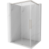 Mexen Rox Duo Schiebeduschkabine 110 x 85 cm, transparent, gebürsteter Nickel - 8C2D-110-085-97-00