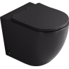 Mexen Lena μοντέλο WC όρθια Rimless Tornado με κάθισμα αργής κάθοδο slim, duroplast, μαύρο