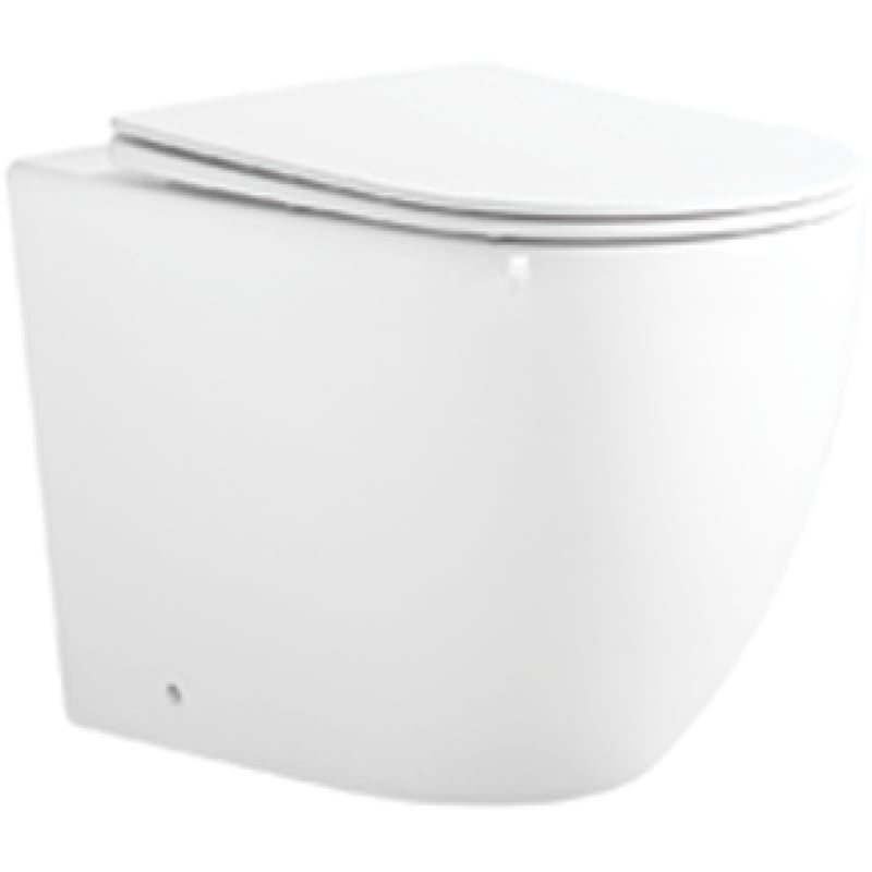 Mexen Lena wc a pavimento Rimless Tornado con sedile a chiusura rallentata slim, duroplast, bianco lucido - 3222T4000