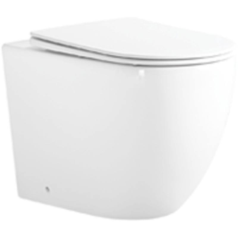 Mexen Lena wc-istuin Rimless Tornado hidastuvalla slim-kannella, duroplast, kiiltävän valkoinen - 3222T4000