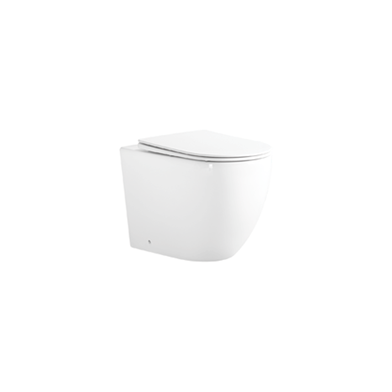 Mexen Lena WC-Schüssel stehend Rimless Tornado mit soft-close Slim Sitz, Duroplast, weiß glänzend - 32224000T