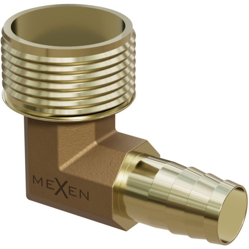 Mexen BRASS misiņa šļūtenes savienotājs elkoņa 1/2 GZ x 10 mm - W97423-1210