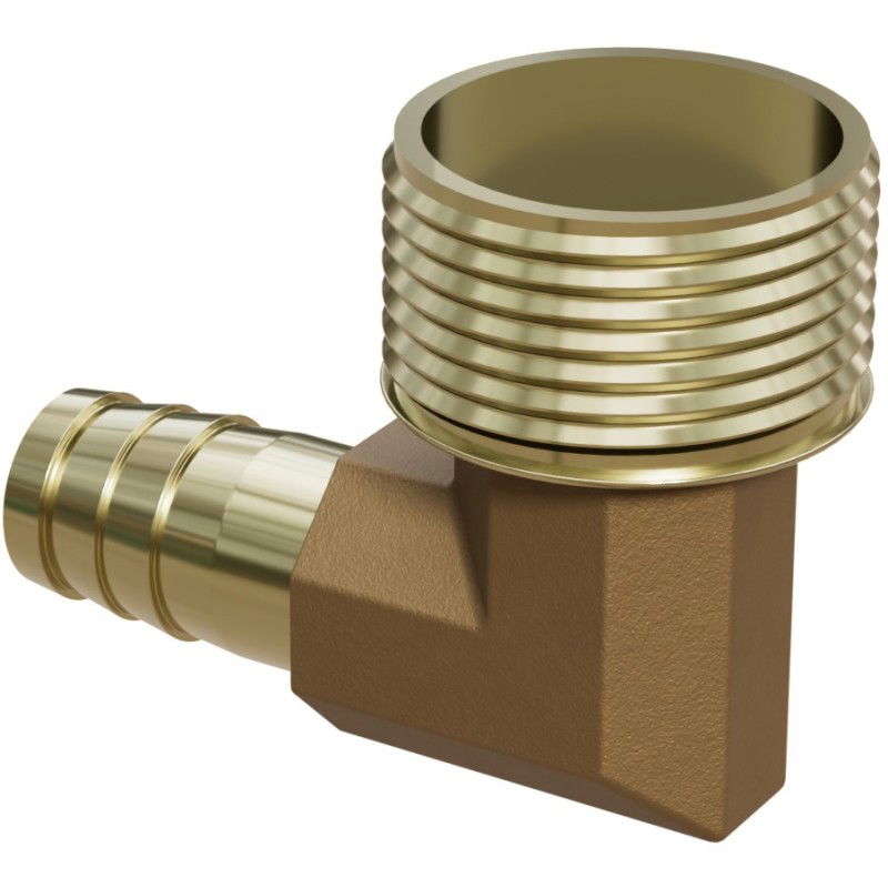 Mexen BRASS conector para manguera codo de latón 1/2 GZ x 10 mm - W97423-1210