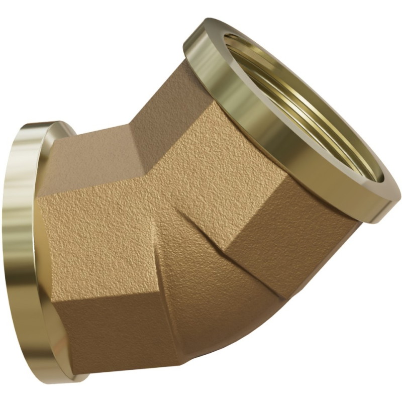 Mexen BRASS kolano 45° mosiężne 1/2 GW x 1/2 GW - W97424-1212
