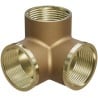 Mexen BRASS Té en laiton 3D 1/2 GW x 1/2 GW x 1/2 GW - W97425-121212
