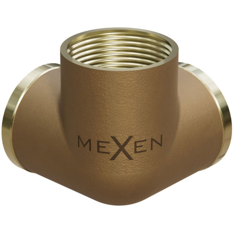Mexen BRASS medenina trojnik 3D 1/2 GW x 1/2 GW x 1/2 GW - W97425-121212