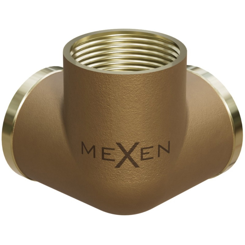 Mexen BRASS messingist kolmik 3D 1/2 GW x 1/2 GW x 1/2 GW - W97425-121212
