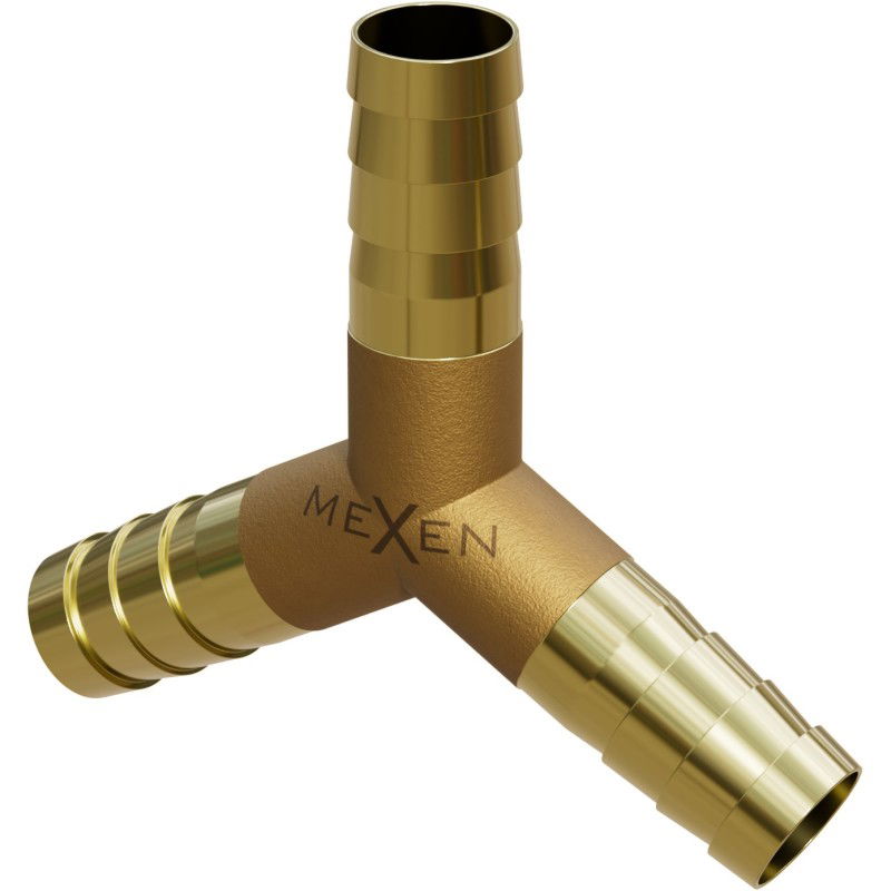 Mexen BRASS Y-Schlauchverbinder Messing 8 x 8 x 8 mm - W97429-080808