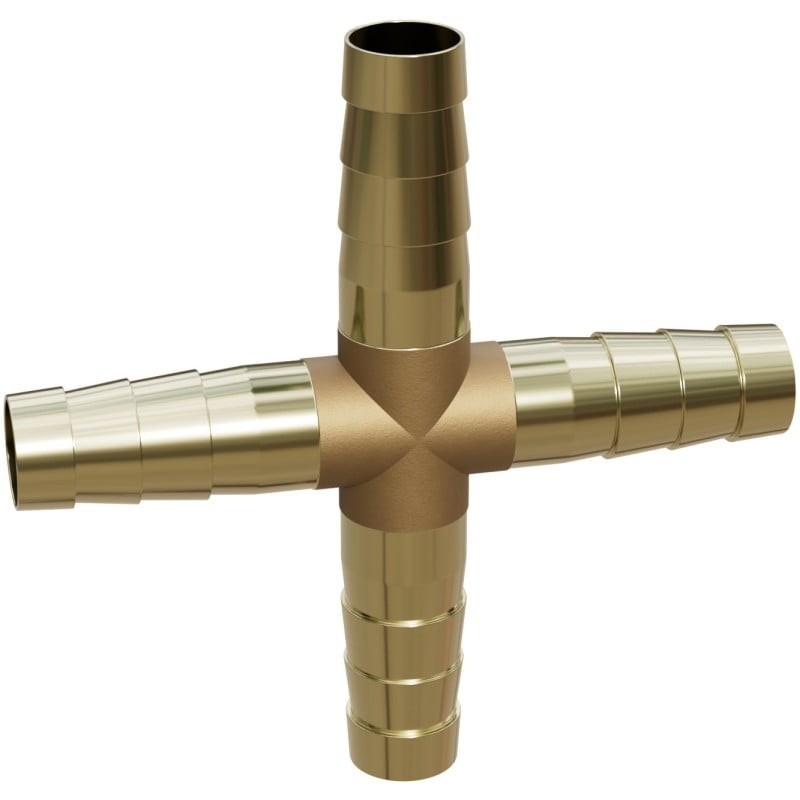 Mexen BRASS conector em cruz para mangueira X latão 10 x 10 x 10 x 10 mm - W97432-10101010