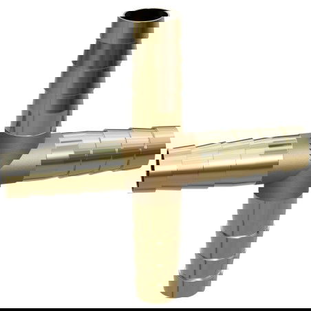 Mexen BRASS nelitien liitin messinkinen letkulle 10 x 10 x 10 x 10 mm - W97432-10101010