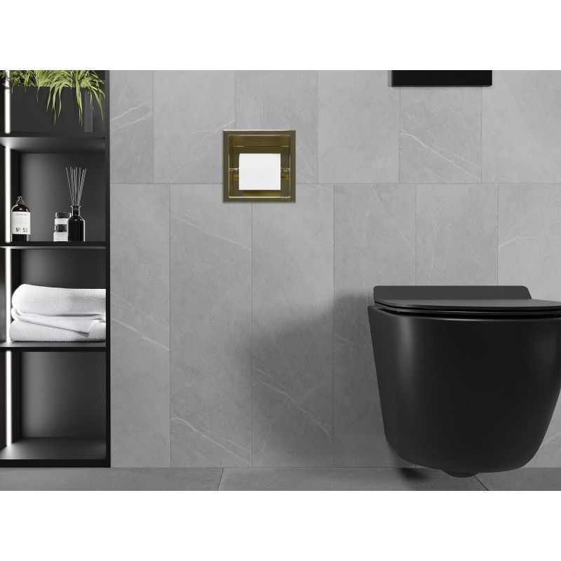 Mexen X-Wall-P toiletrolhouder, geborsteld goud - 1953