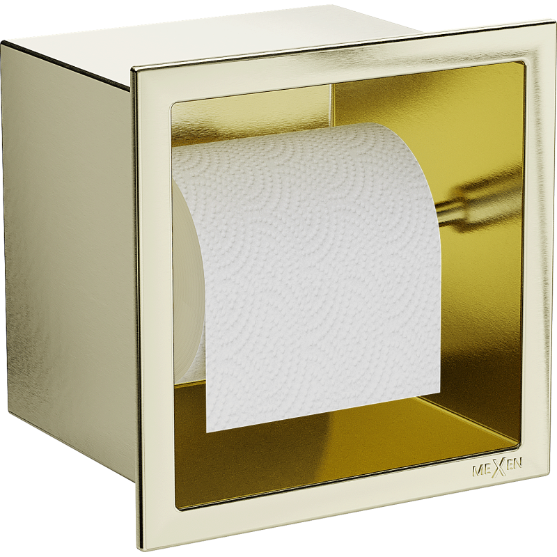 Mexen X-Wall-P suporte para papel higiénico, dourado escovado - 1953